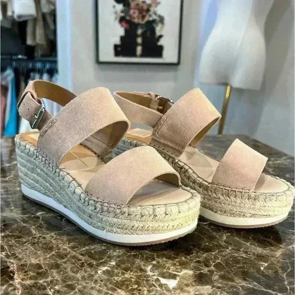 Dolce Vita Mauri Espadrilles Sandal Peach Size 7.5M - Picture 1 of 10